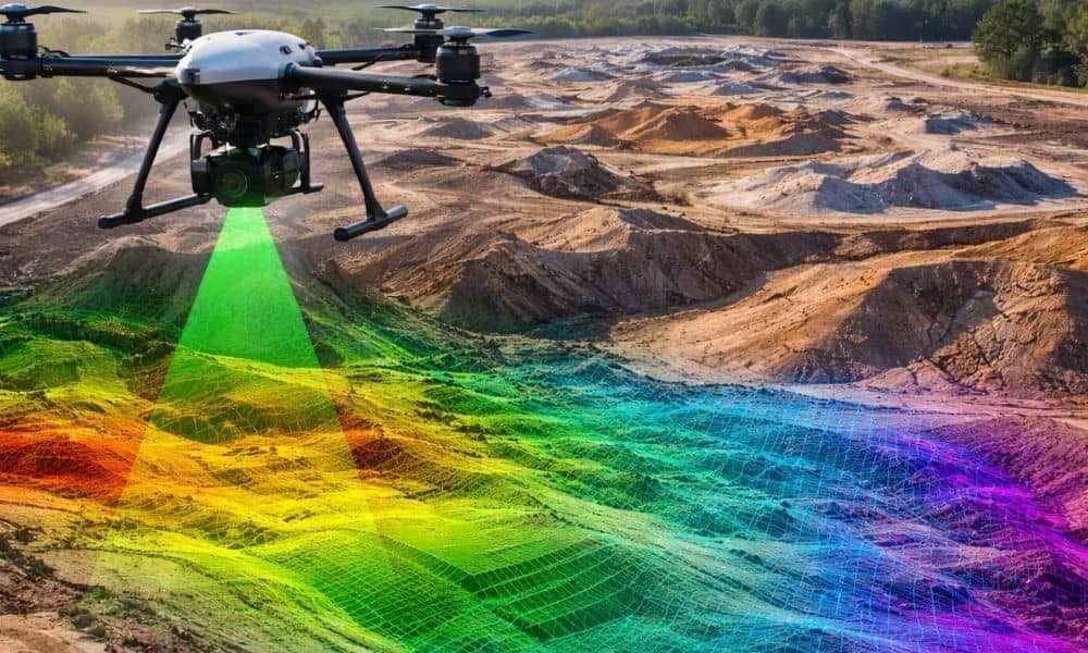 Drone et scan terrain — géomatique